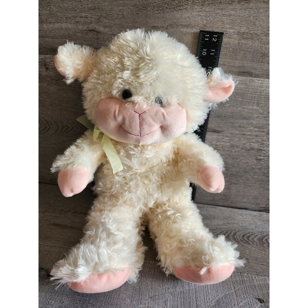 Midwood Brands Cream Lamb Sheep Plush 16" Stuffed Animal Toy